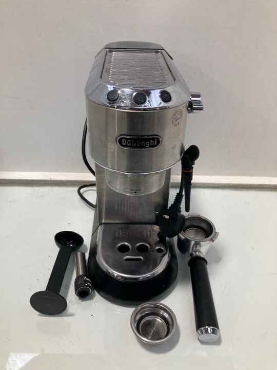 Lot 1274  
            Marchington SR11 - Parcel Delivery Only 

                
DELONGHI DEDICA STYLE ESPRESSO COFFEE MACHINE - ORIGINAL RRP £179: LOCATION - B4
