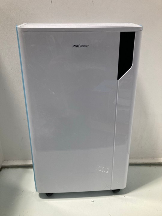 Lot 1279  
            Marchington SR11 - Parcel Delivery Only 

                
PRO BREEZE 20L SMART DEHUMIDIFIER : MODEL PB-23W-W-UK: LOCATION - B4