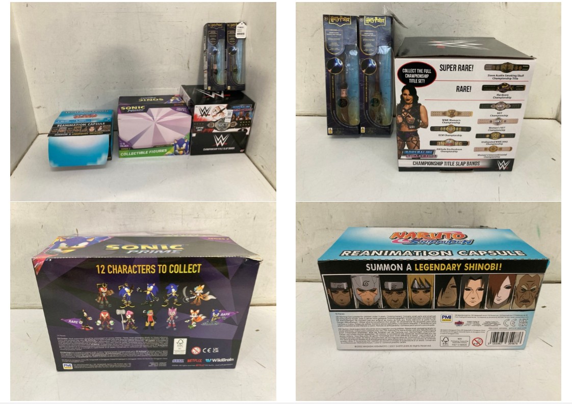 Lot 1288  
            Marchington SR11 - Parcel Delivery Only 

                
QTY OF ASSORTED CHILDRENS TOYS TO INCLUDE WWE CHAMPIONSHIP TITLE SLAP BANDS: LOCA...