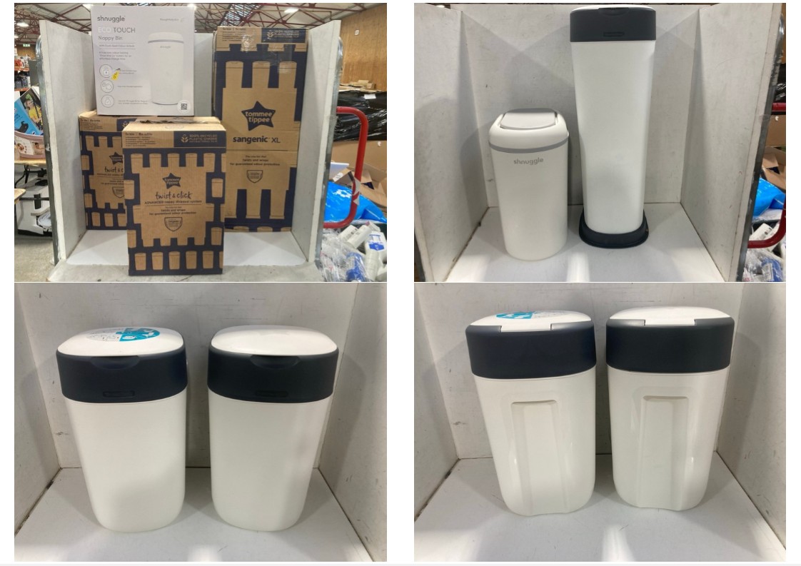 Lot 1306  
            Marchington SR11 - Parcel Delivery Only 

                
QTY OF ASSORTED BABY ITEMS TO INCLUDE SHNUGGLE ECO TOUCH NAPPY BIN: LOCATION - B4