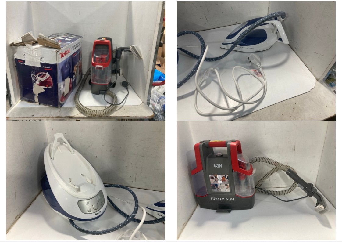 Lot 1308  
            Marchington SR11 - Parcel Delivery Only 

                
2 X ASSORTED HOME CLEANING APPLIANCES TO INCLUDE VAX SPOTWASH CARPET SPOT WASHER:...