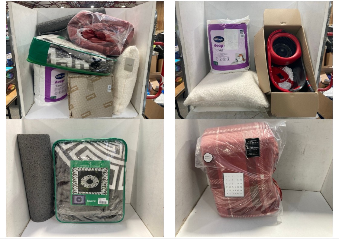 Lot 1313  
            Marchington SR11 - Parcel Delivery Only 

                
QTY OF ASSORTED HOMEWARE ITEMS TO INCLUDE SILENTNIGHT DEEP SLEEP SINGLE DUVET: LO...