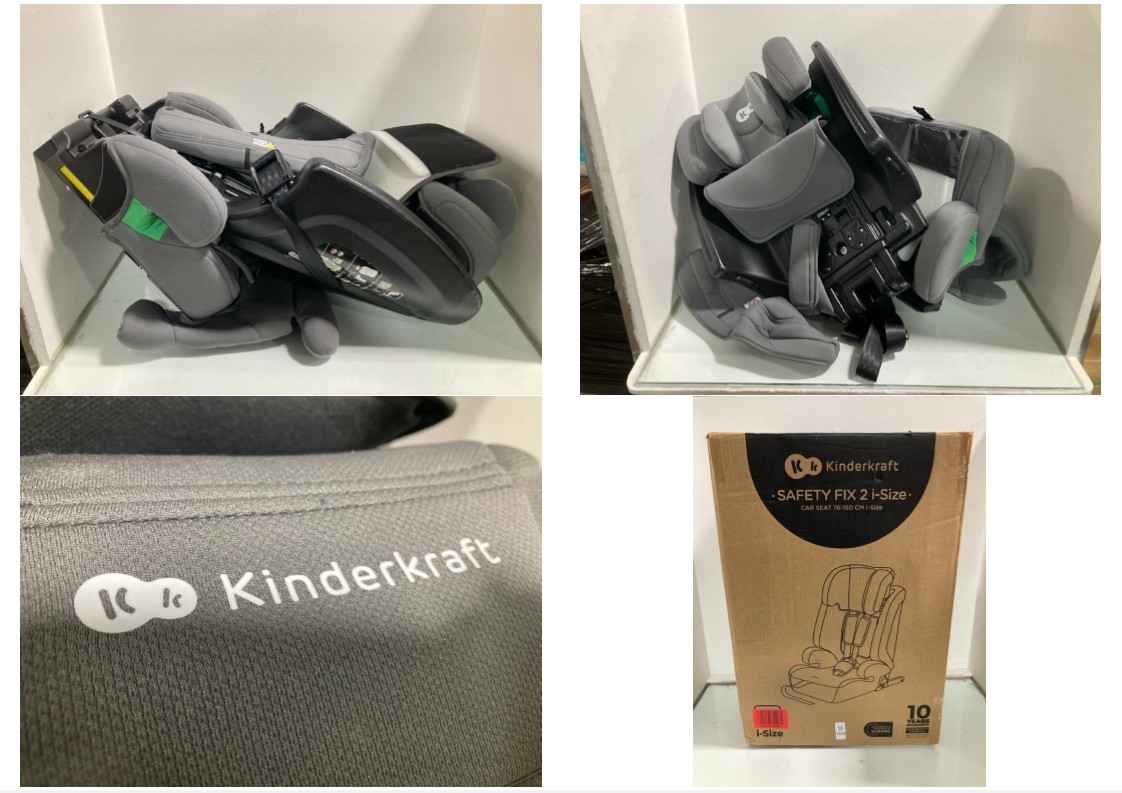 Lot 1333  
            Marchington SR11 - Parcel Delivery Only 

                
KINDERKRAFT SAFETY FIX 2 I-SIZE CHILDRENS CAR SEAT: LOCATION - B5