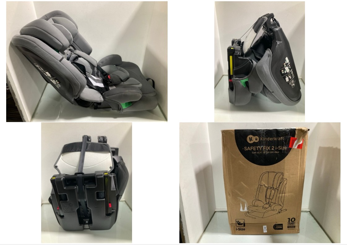 Lot 1334  
            Marchington SR11 - Parcel Delivery Only 

                
KINDERKRAFT SAFETY FIX 2 I-SIZE CHILDRENS CAR SEAT: LOCATION - B5