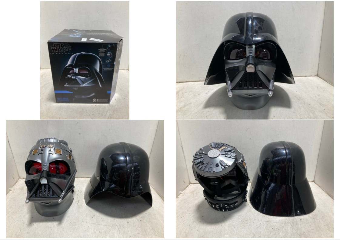 Lot 1342  
            Marchington SR11 - Parcel Delivery Only 

                
STAR WARS THE BLACK SERIES DARTH VADER PREMIUM ELECTRONIC HELMET - ORIGINAL RRP £...