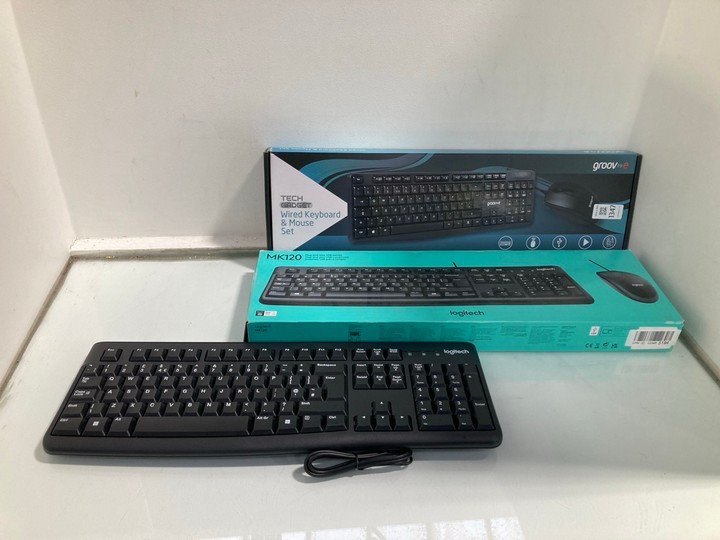 Lot 1347  
            Marchington SR11 - Parcel Delivery Only 

                
3 X ASSORTED KEYBOARD SETS TO INCLUDE GROOVE WIRED KEYBOARD AND MOUSE SET: LOCATI...