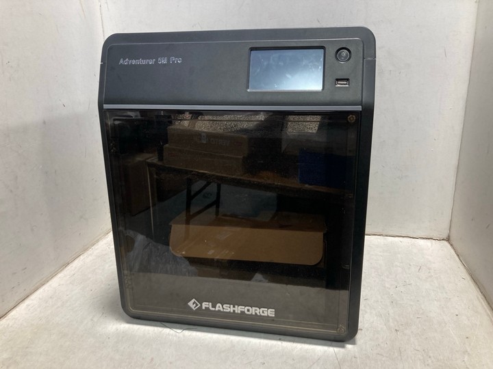 Lot 1355  
            Marchington SR11 - Parcel Delivery Only 

                
FLASHFORGE ADVENTURER 5M PRO 3D PRINTER IN BLACK - ORIGINAL RRP £369: LOCATION - B5