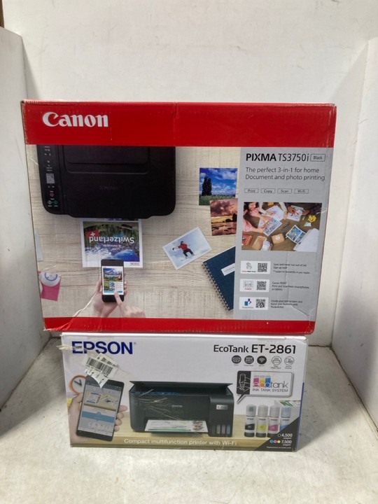 Lot 1364  
            Marchington SR11 - Parcel Delivery Only 

                
2 X ASSORTED HOME OFFICE PRINTERS TO INCLUDE CANON PIXMA TS3750I PRINTER IN BLACK...