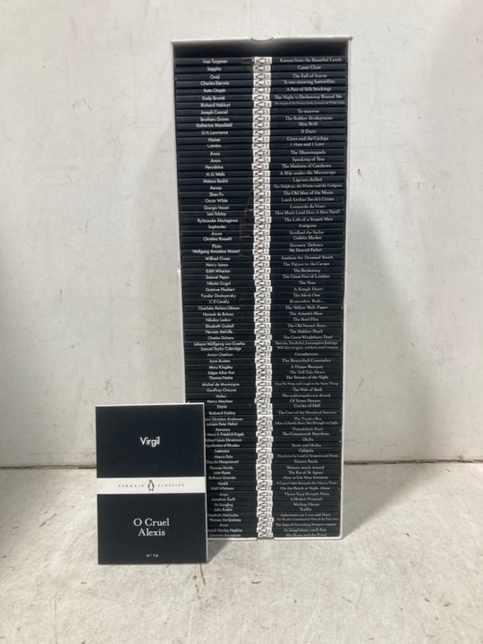 Lot 1366  
            Marchington SR11 - Parcel Delivery Only 

                
PENGUIN LITTLE BLACK CLASSICS BOOK COLLECTION COMPLETE 1-76 SET - ORIGINAL RRP £1...