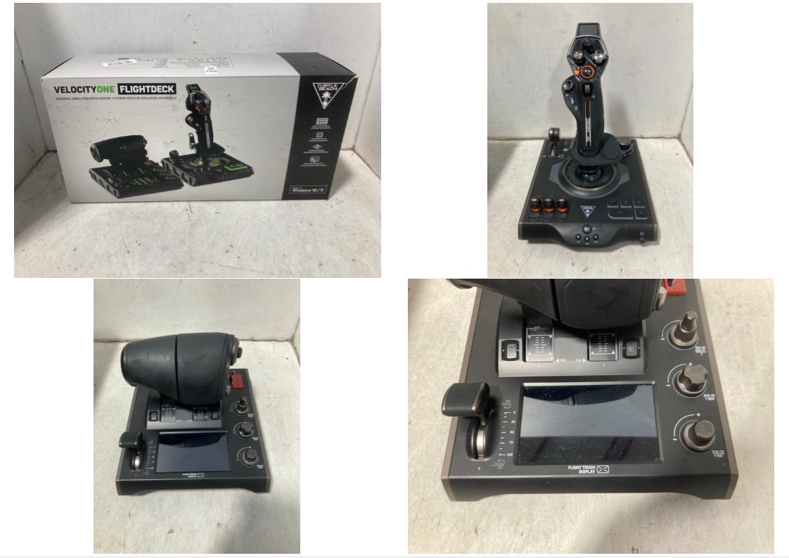 Lot 1368  
            Marchington SR11 - Parcel Delivery Only 

                
TURTLE BEACH VELOCITY ONE FLIGHTDECK FLIGHT STICK SIMULATION GAMING SET - ORIGINA...