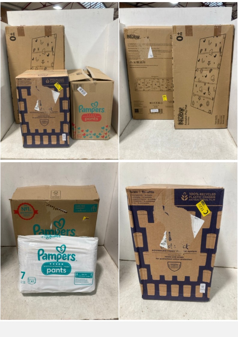 Lot 1372  
            Marchington SR11 - Parcel Delivery Only 

                
QTY OF ASSORTED ITEMS TO INCLUDE TOMMEE TIPPEE TWIST & CLICK ADVANCED NAPPY DISPO...