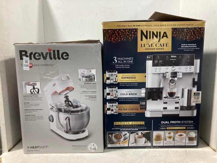 Lot 1383  
            Marchington SR11 - Parcel Delivery Only 

                
2 X ASSORTED HOME KITCHEN APPLIANCES TO INCLUDE NINJA LUXE CAFE PREMIER SERIES CO...