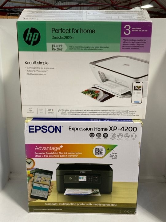 Lot 1398  
            Marchington SR11 - Parcel Delivery Only 

                
2 X ASSORTED PRINTERS TO INCLUDE EPSON EXPRESSION HOME XP-4200 PRINTER: LOCATION ...