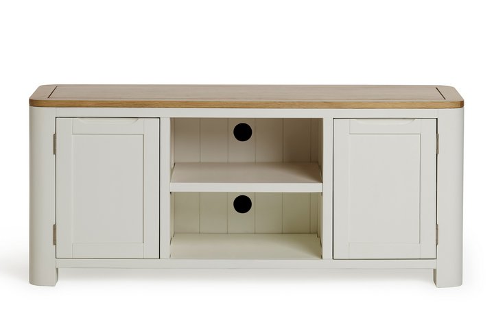 Lot 100  
            Marchington SR11 - Delivery or Collection 

                
OAK FURNITURELAND HOVE NATURAL OAK AND PAINTED LARGE UNIT ORIGINAL RRP £459.99: L...