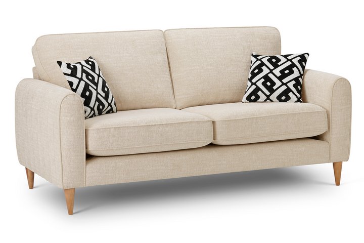 Lot 105  
            Marchington SR11 - Delivery or Collection 

                
OAK FURNITURELAND THORNLEY 3 SEATER SOFA IN IVORY FABRIC ORIGINAL RRP £999.00: LO...