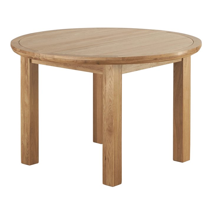 Lot 142  
            Marchington SR11 - Delivery or Collection 

                
OAK FURNITURELAND KNIGHTSBRIDGE NATURAL SOLID OAK 4FT ROUND EXTENDING DINING TABL...