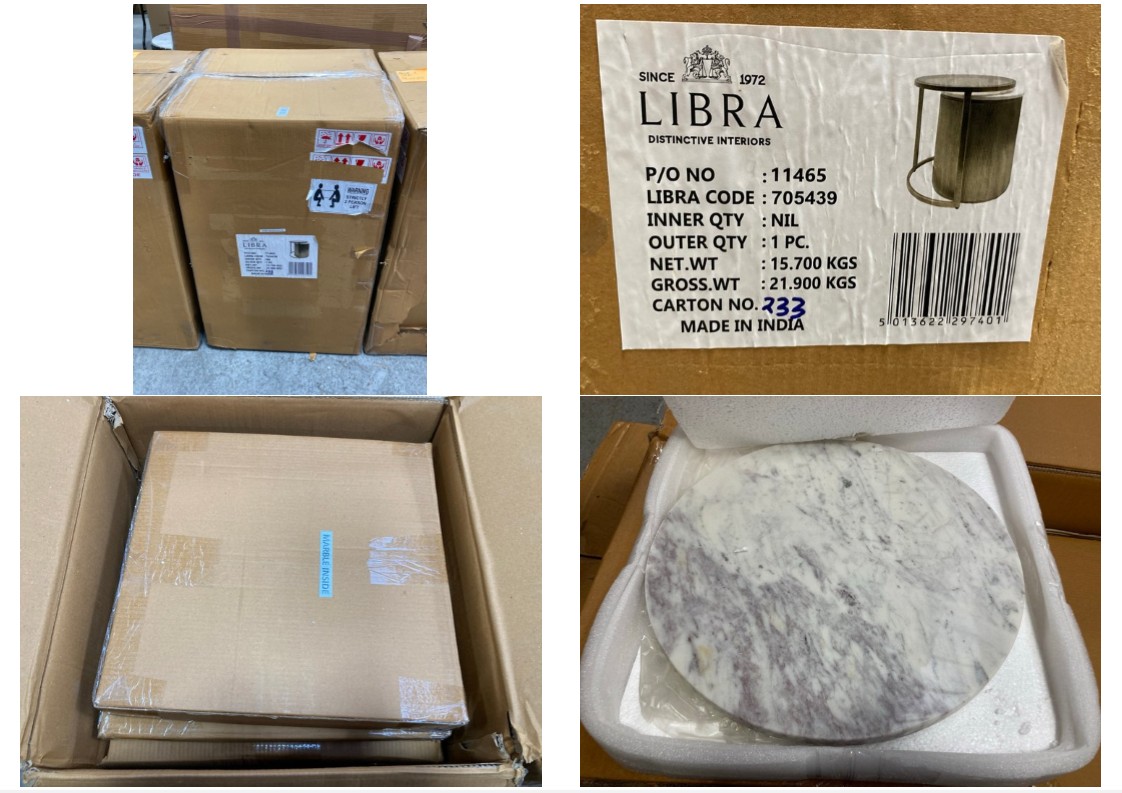 Lot 171  
            Marchington SR11 - Delivery or Collection 

                
BELVEDERE SET OF 2 NESTING SIDE TABLES IN BRASS - ORIGINAL RRP £600: LOCATION - C2