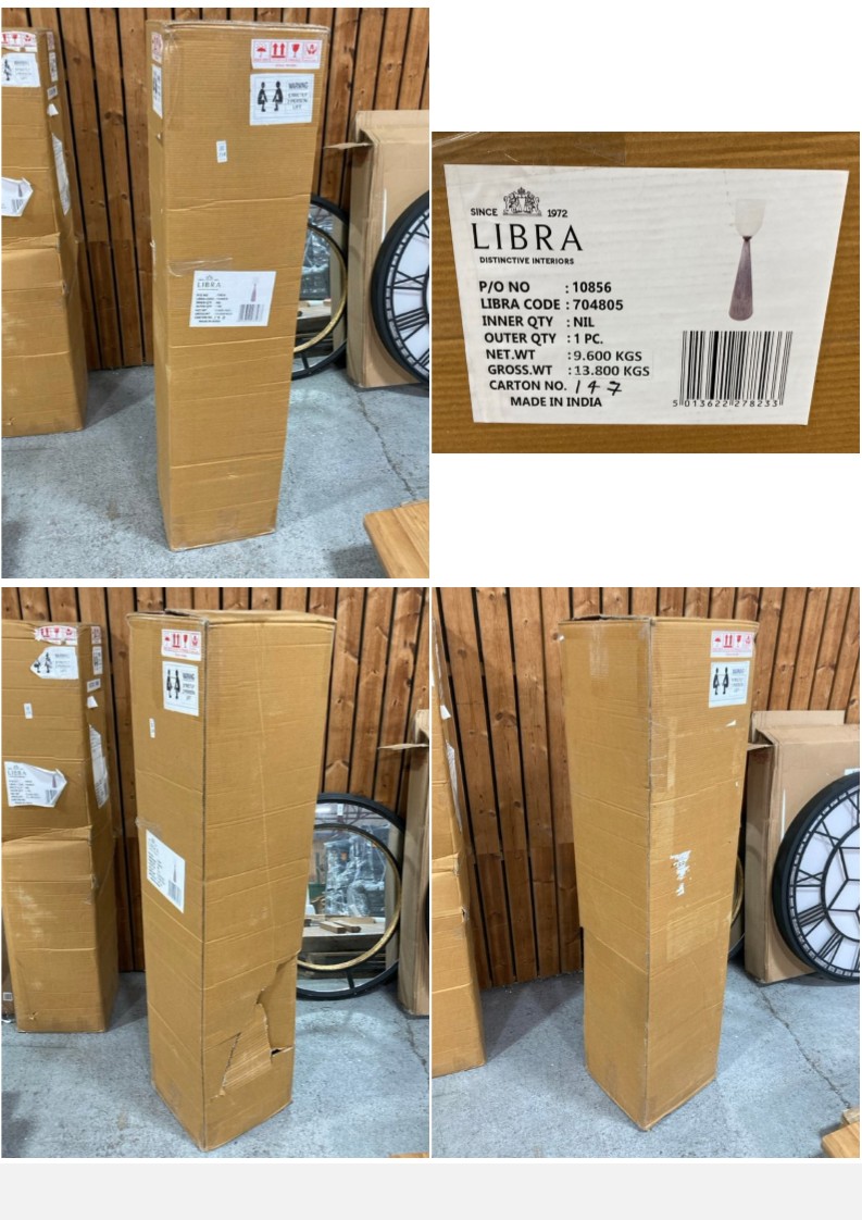 Lot 234  
            Marchington SR11 - Delivery or Collection 

                
MODERN CONTEMPORARY STYLE LARGE FLOOR LAMP IN NATURAL: LOCATION - D3