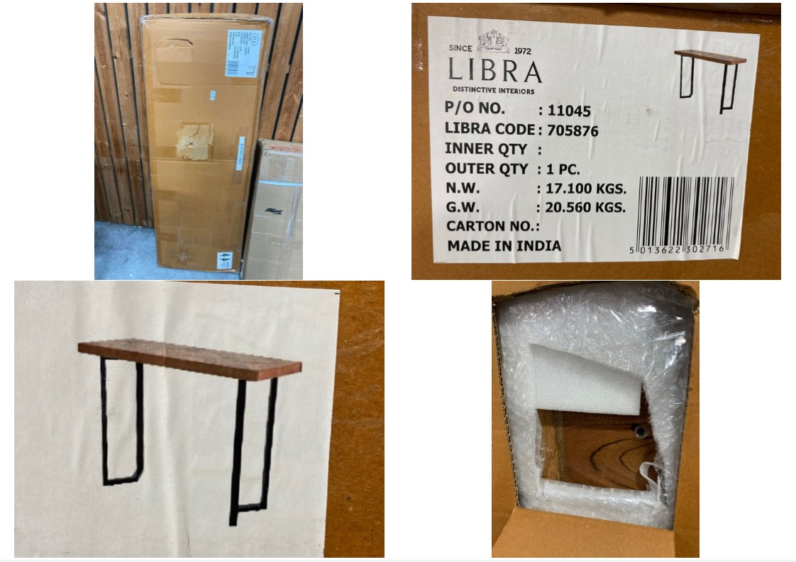 Lot 240  
            Marchington SR11 - Delivery or Collection 

                
CONTEMPORARY STYLE BAR TABLE IN NATURAL AND BLACK FINISH: LOCATION - D3