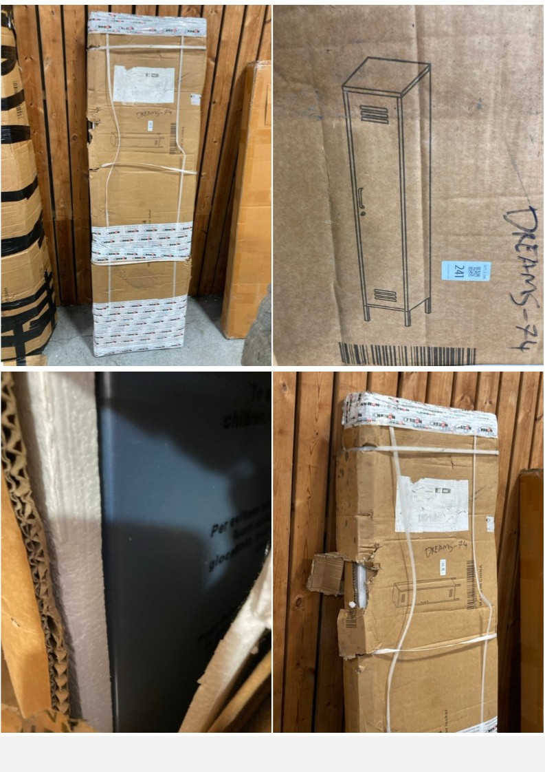 Lot 241  
            Marchington SR11 - Delivery or Collection 

                
SINGLE DOOR METAL STORAGE LOCKER: LOCATION - D7