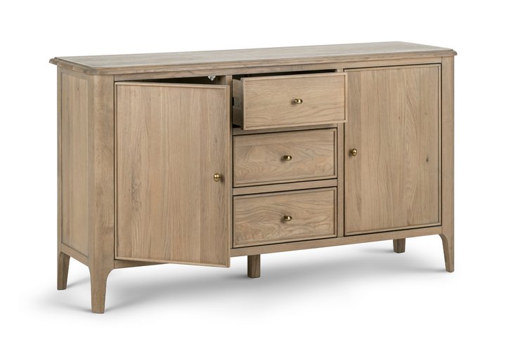 Lot 2  
            Marchington SR11 - Delivery or Collection 

                
OAK FURNITURELAND NEWTON LIGHT NATURAL SOLID OAK LARGE SIDEBOARD ORIGINAL RRP £64...