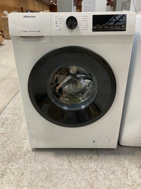 Lot 310  
            Marchington SR11 - Delivery or Collection 

                
HISENSE 8KG WASHING MACHINE MODEL : WF1Q8041BW - ORIGINAL RRP - £249: LOCATION - B2