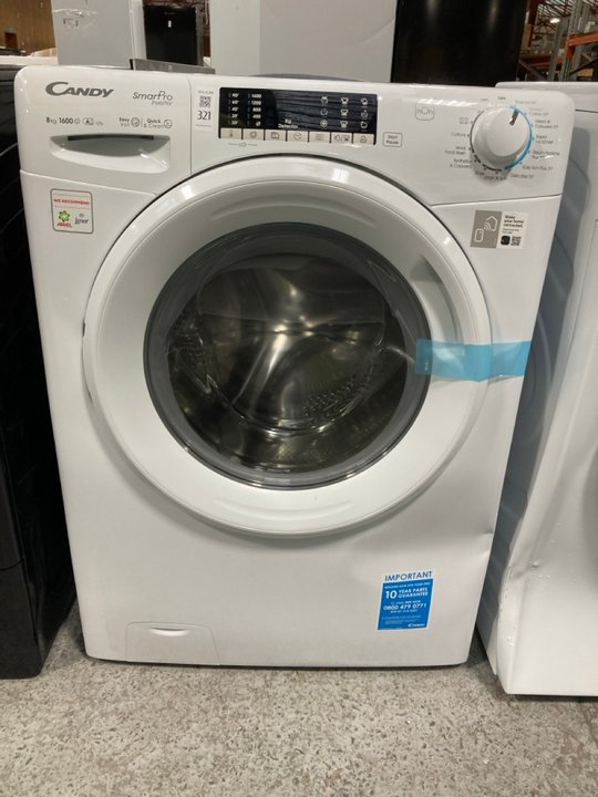 Lot 321  
            Marchington SR11 - Delivery or Collection 

                
CANDY 8KG WASHING MACHINE MODEL : CSO686TWM6-80 - ORIGINAL RRP - £209: LOCATION - B2