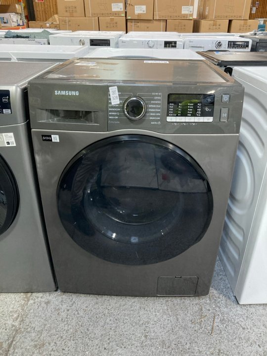 Lot 328  
            Marchington SR11 - Delivery or Collection 

                
SAMSUNG WASHER DRYER MODEL : WD80TA046BX - ORIGINAL RRP - £479: LOCATION - B2