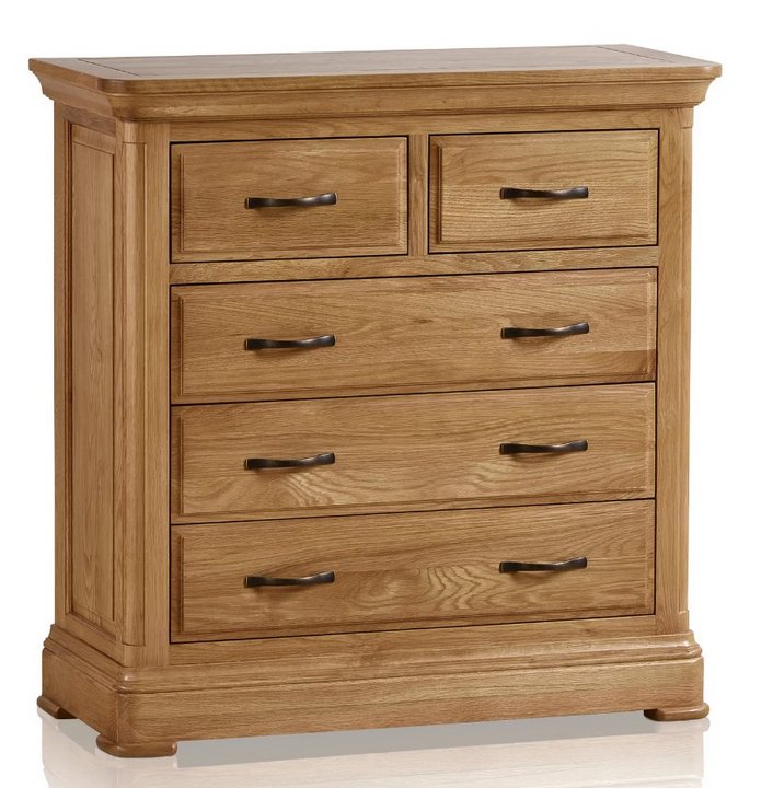 Lot 32  
            Marchington SR11 - Delivery or Collection 

                
OAK FURNITURELAND CANTERBURY NATURAL SOLID OAK 3+2 CHEST OF DRAWERS ORIGINAL RRP ...