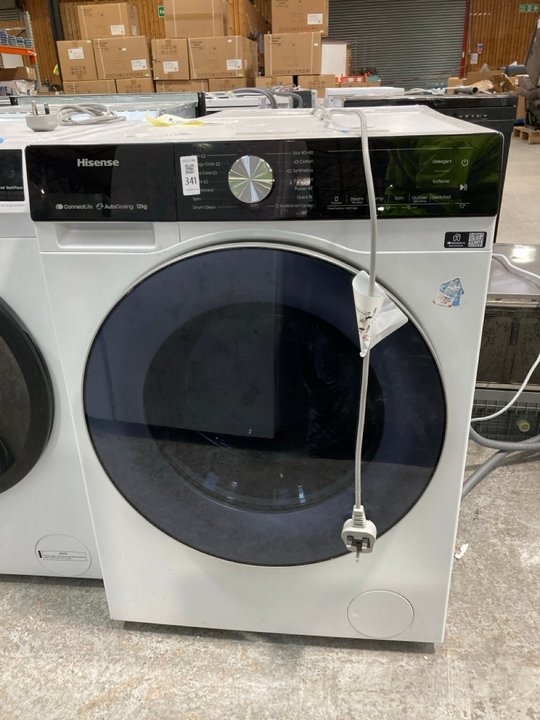 Lot 341  
            Marchington SR11 - Delivery or Collection 

                
HISENSE 12KG FREESTANDING WASHING MACHINE MODEL : WFSS1245BW - ORIGINAL RRP - £49...