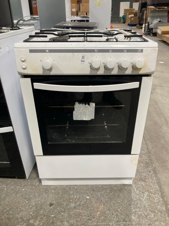Lot 368  
            Marchington SR11 - Delivery or Collection 

                
ESSENTIALS 60CM GAS COOKER MODEL : CFSG60W18 - ORIGINAL RRP - £259: LOCATION - B3