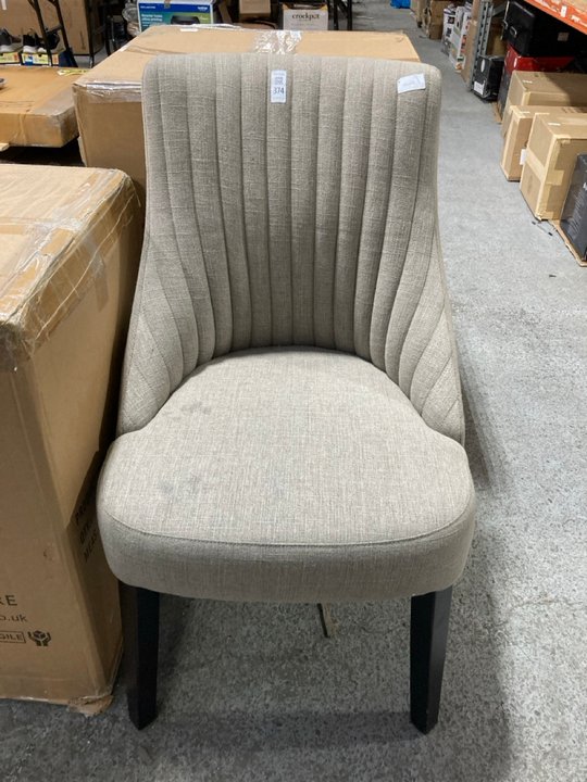 Lot 374  
            Marchington SR11 - Delivery or Collection 

                
HALWELL CHAIR IN ASH & GREY: LOCATION - B3