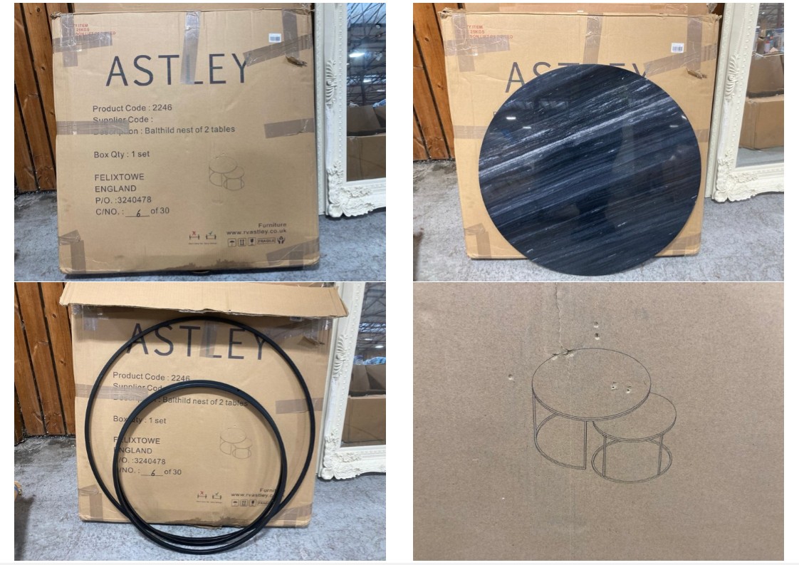 Lot 399  
            Marchington SR11 - Delivery or Collection 

                
BALTHILD NEST OF 2 TABLES: LOCATION - A3W