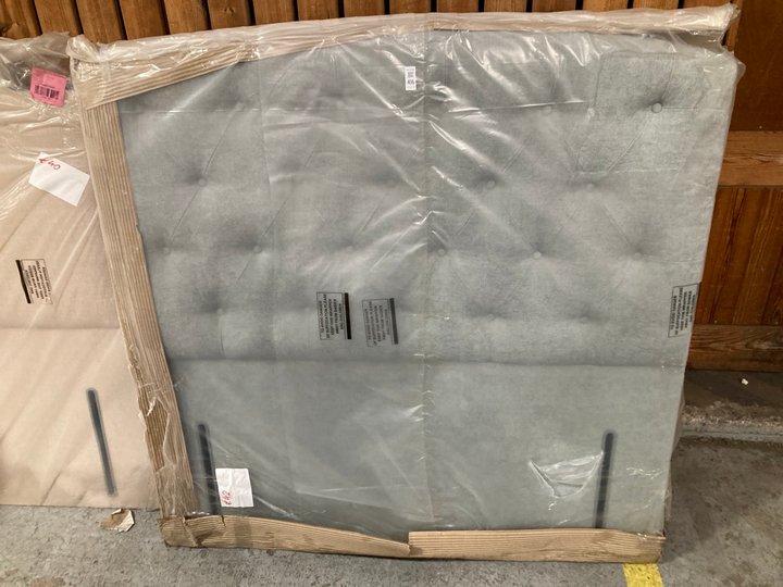 Lot 416  
            Marchington SR11 - Delivery or Collection 

                
JOHN LEWIS & PARTNERS ROUEN DOUBLE HEADBOARD IN DUCK EGG: LOCATION - A5W