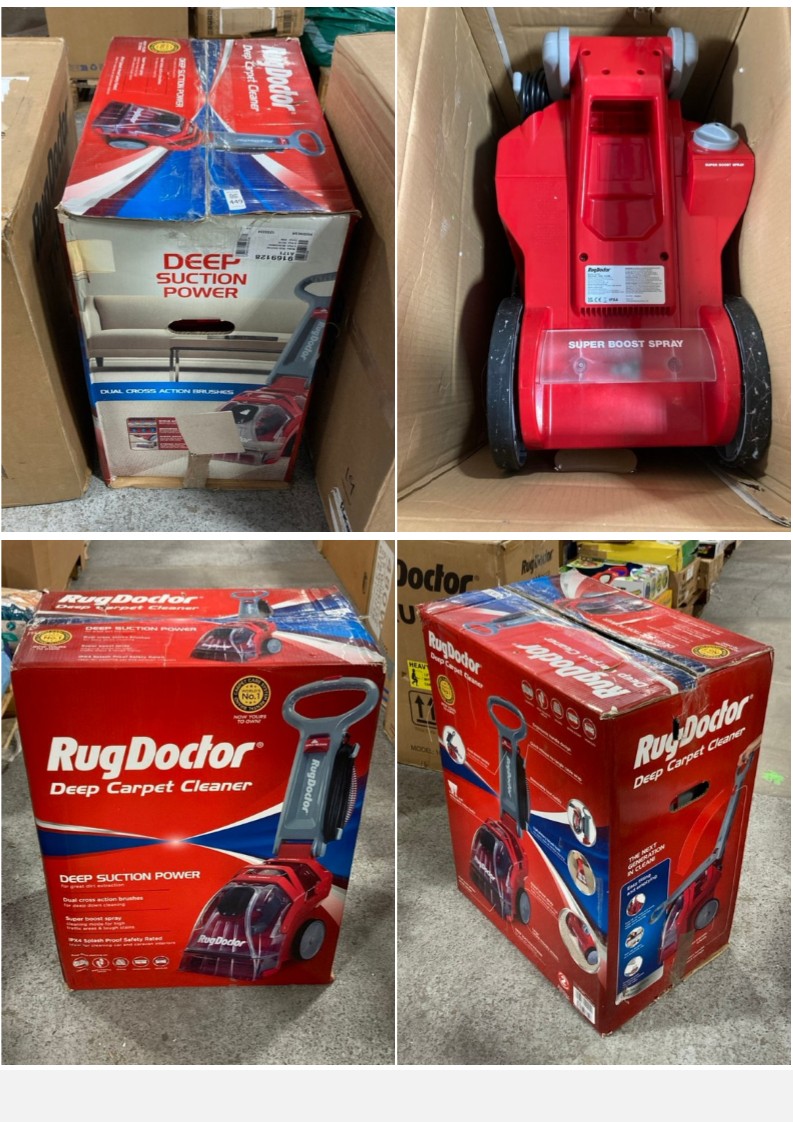 Lot 449  
            Marchington SR11 - Delivery or Collection 

                
RUG DOCTOR DEEP CARPET CLEANER: LOCATION - C5