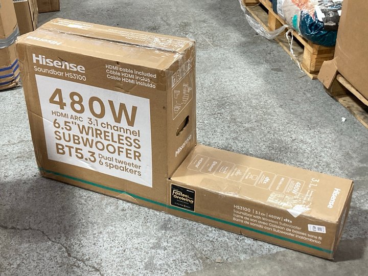 Lot 453  
            Marchington SR11 - Delivery or Collection 

                
HISENSE SOUNDBAR 480W MODEL : HS3100: LOCATION - C5