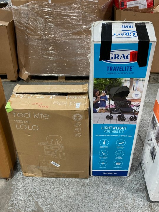 Lot 455  
            Marchington SR11 - Delivery or Collection 

                
RED KITE FEED ME LOLO TO INCLUDE GRACO TRAVEL LITE UMBRELLA STROLLER: LOCATION - C5