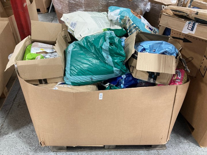 Lot 472  
            Marchington SR11 - Delivery or Collection 

                
PALLET OF ASSORTED PET ITEMS TO INCLUDE CATSAN 20L CAT LITTER: LOCATION - C6 (KER...