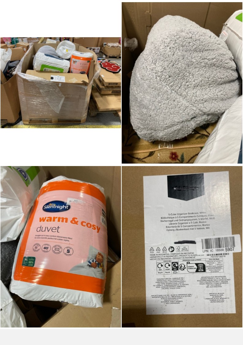 Lot 483  
            Marchington SR11 - Delivery or Collection 

                
PALLET OF ASSORTED ITEMS TO INCLUDE 5 CUBE ORGANIZER BOOKCASE IN WHITE: LOCATION ...