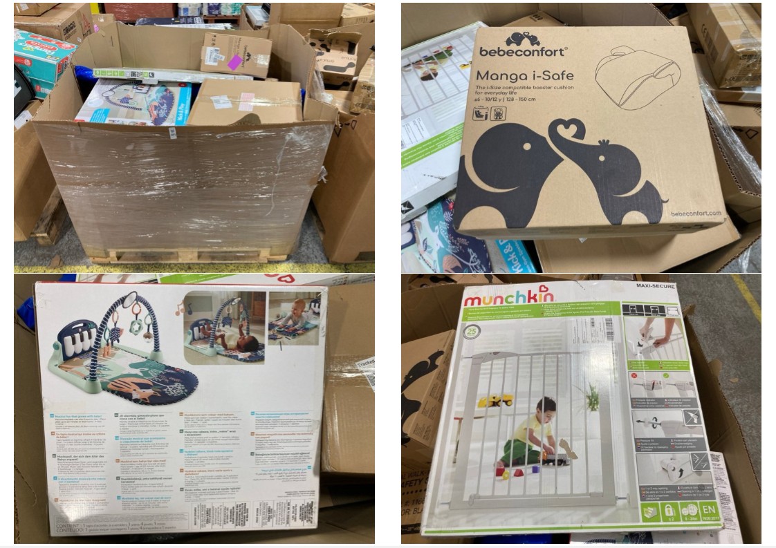 Lot 485  
            Marchington SR11 - Delivery or Collection 

                
PALLET OF ASSORTED BABY ITEMS TO INCLUDE MUNCHKIN MAXI SECURE SAFETY GATE: LOCATI...