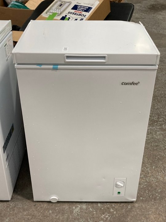 Lot 511  
            Marchington SR11 - Delivery or Collection 

                
COMFEE CHEST FREEZER IN WHITE : MODEL RCC102WH2UK: LOCATION - B7