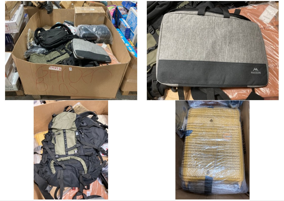 Lot 522  
            Marchington SR11 - Delivery or Collection 

                
PALLET OF ASSORTED ITEMS TO INCLUDE MATEIN LAPTOP BAG IN GREY: LOCATION - B8 (KER...