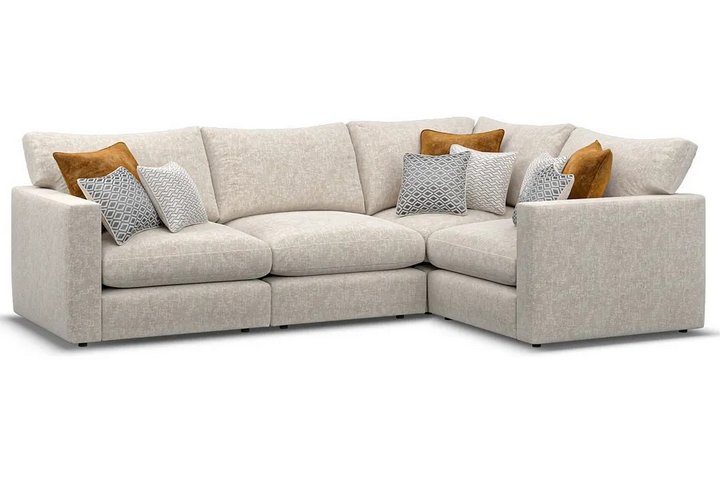 Lot 52  
            Marchington SR11 - Delivery or Collection 

                
OAK FURNITURELAND MALVERN MODULAR 4 SEATER CORNER SOFA IN BEIGE FABRIC ORIGINAL R...