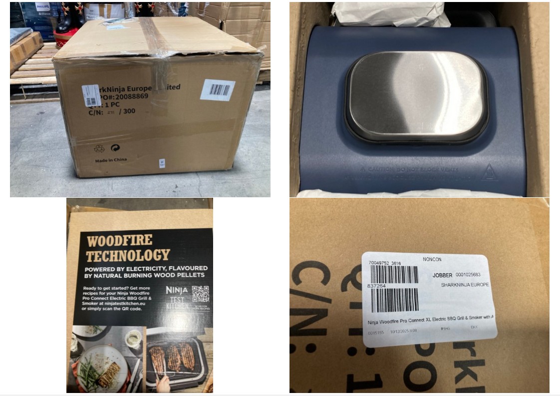 Lot 562  
            Marchington SR11 - Delivery or Collection 

                
NINJA WOODFIRE PRO CONNECT XL ELECTRIC BBQ GRILL & SMOKER - ORIGINAL RRP £450: LO...