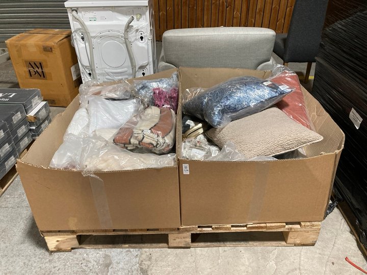 Lot 574  
            Marchington SR11 - Delivery or Collection 

                
PALLET OF ASSORTED ITEMS TO INCLUDE STOVE HEATED CUSHION IN NATURAL: LOCATION - A...