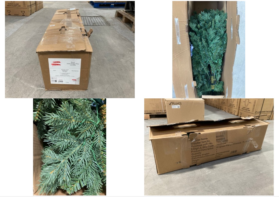 Lot 600  
            Marchington SR11 - Delivery or Collection 

                
JOHN LEWIS & PARTNERS 7FT KINGHAM PRE LIT CHRISTMAS TREE IN GREEN - ORIGINAL RRP ...