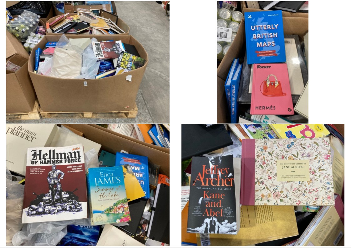 Lot 626  
            Marchington SR11 - Delivery or Collection 

                
PALLET OF ASSORTED BOOKS TO INCLUDE ED JAMES OUR DEBTS TO THE PAST: LOCATION - A3...