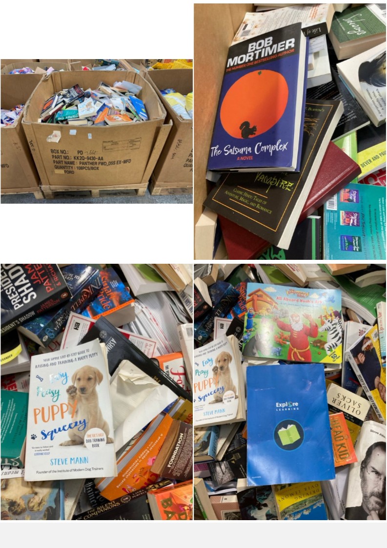 Lot 639  
            Marchington SR11 - Delivery or Collection 

                
PALLET OF ASSORTED BOOKS TO INCLUDE STEVE MANN EASY PEASY PUPPY SQUEEZY: LOCATION...