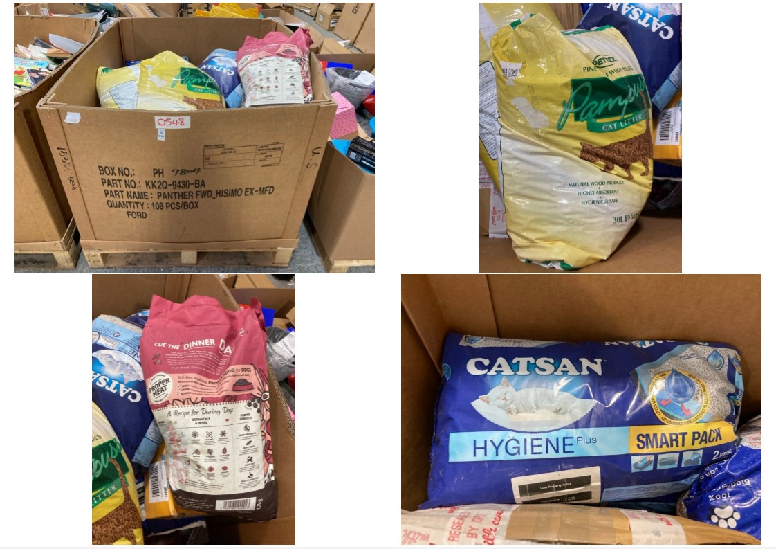Lot 640  
            Marchington SR11 - Delivery or Collection 

                
PALLET OF ASSORTED PET ITEMS TO INCLUDE CATSAN 20L CAT LITTER: LOCATION - A4 (KER...