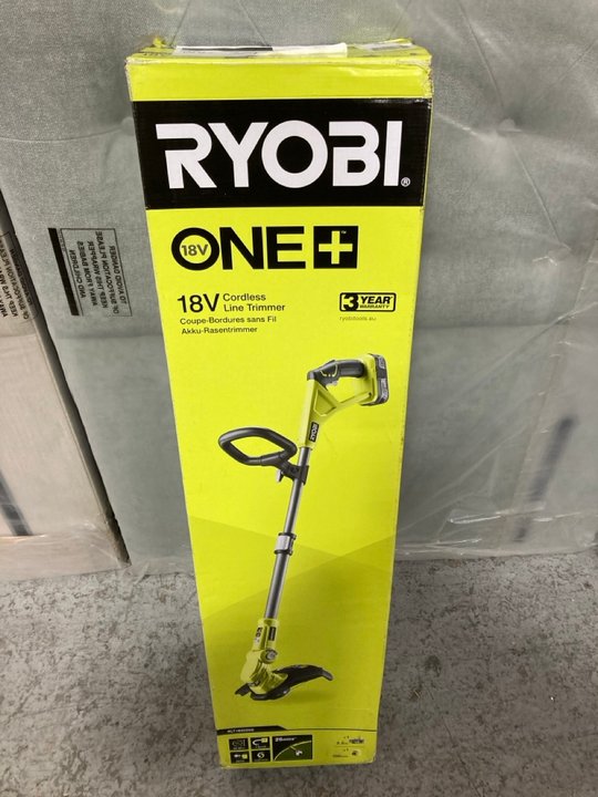 Lot 652  
            Marchington SR11 - Delivery or Collection 

                
RYOBI ONE+ 18V CORDLESS LINE TRIMMER: LOCATION - A5